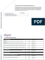 Food Supplement Quality Audit