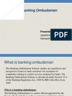 The Banking Ombudsman: Presented by