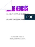 Guia para Eladorar El Plan de Negocio Uniguajira