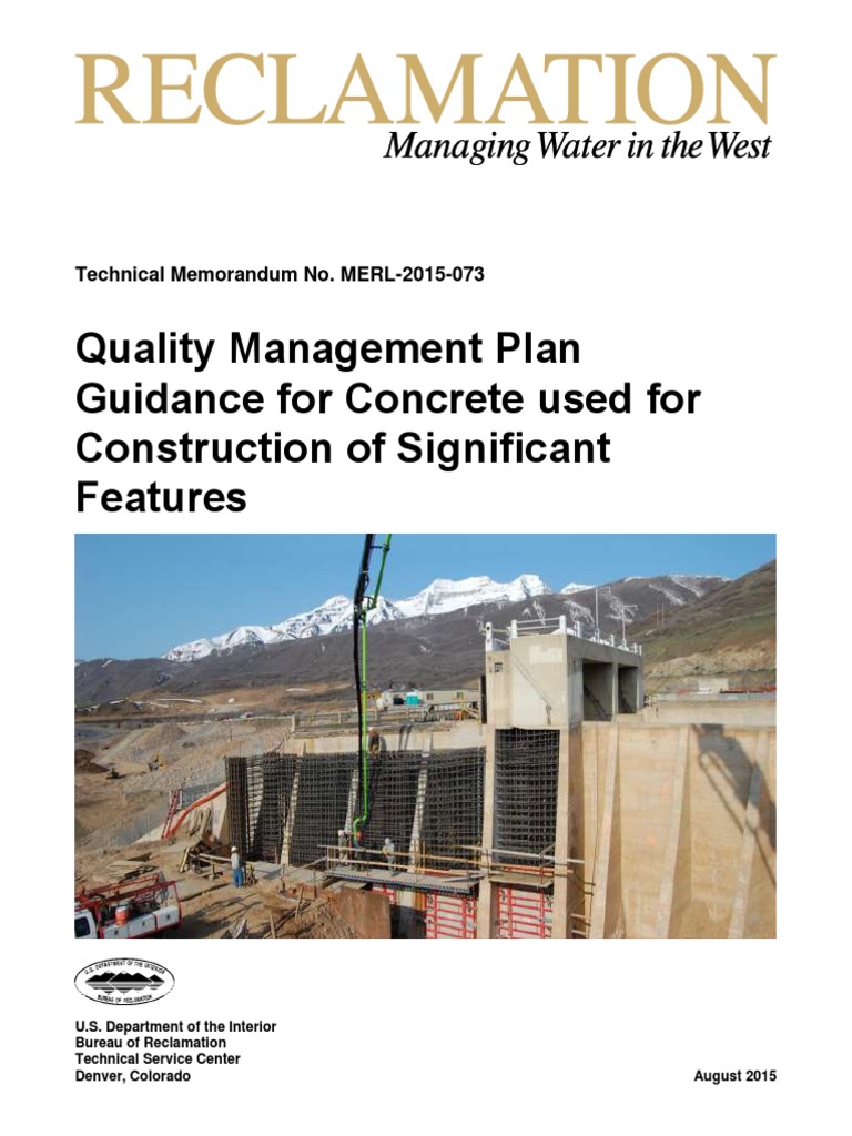 QA-QC For Significant Concrete Features PDF | PDF | Quality Assurance ...