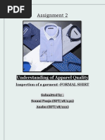 Assignment 2: Understanding of Apparel Quality