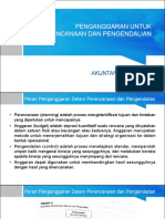 4 - Materi PENGANGGARAN UNTUK PERENCANAAN DAN PENGENDALIAN