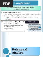 Relational Algebra in Database