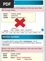 Advance SQL Language