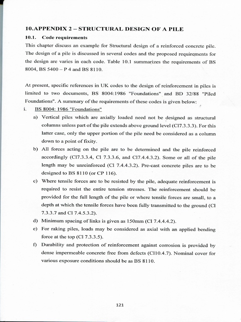 10 Appendix 2 PDF | PDF | Deep Foundation | Concrete