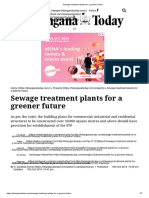 Sewage Treatment Plants For A Greener Future