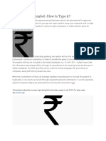 Indian Rupee Symbol-How To Type It?