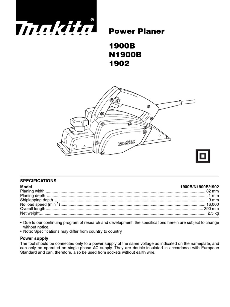Makita N1900B UG | PDF | Blade | Screw