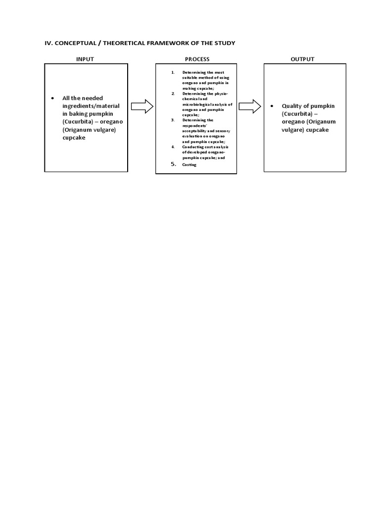 Iv. Conceptual / Theoretical Framework of The Study: Input Process ...