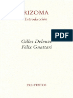 D1. 2ª Lectura. Gilles Deleuze y Félix Guattari, Rizoma