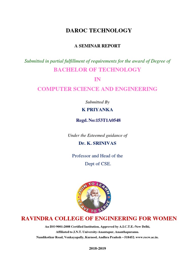 Bachelor of Technology IN Computer Science and Engineering | PDF ...