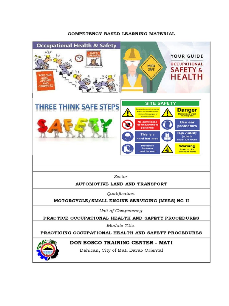 BASIC 4 Practice Occupational Health and Safety Procedures PDF Personal Protective Equipment