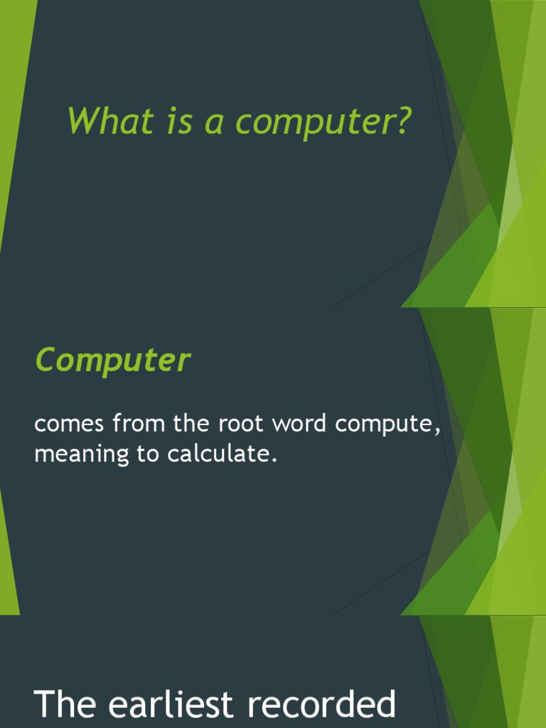 What Is A Computer PDF