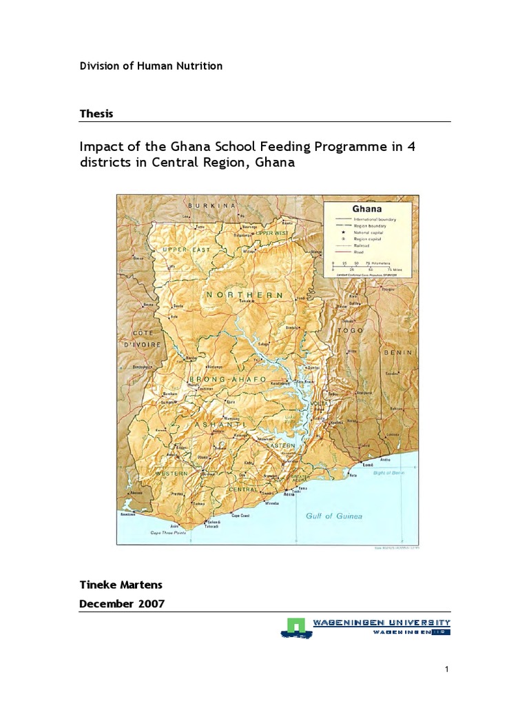 Thesis Impact of The Ghana School Feeding Programme in 4 Districts in