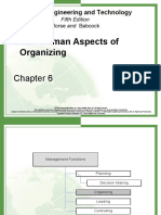 Some Human Aspects of Organizing: Managing Engineering and Technology