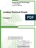 Leading Technical People: Managing Engineering and Technology