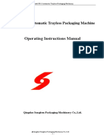 Model SG-3 Automatic Trayless Packaging Machine Operating Instructions