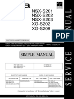NSX-S201 NSX-S202 NSX-S203 XG-S202 XG-S208: Simple Manual