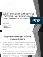 Zakon o Uslovima Upucivanja Zaposlenih U Inostranstvo - BP - 1.2.16