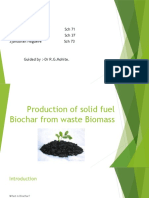 Production of Solid Fuel Biochar From Waste Biomass1234