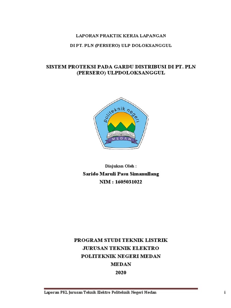 Contoh Laporan Pkl Untuk D3 Elektro