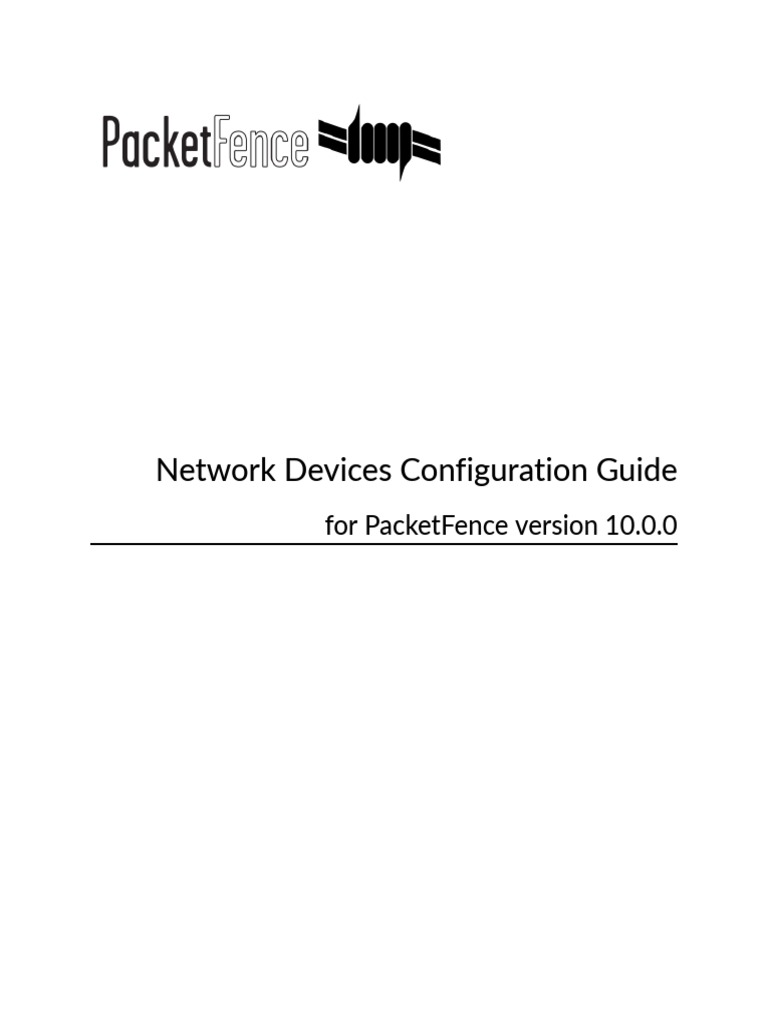 PacketFence Network Devices Configuration Guide | PDF | Radius | Data ...