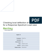 Checking Local Deflection of A Member For A Response Spectrum Load Case