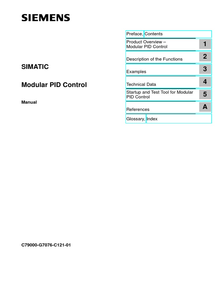 1 2 3 4 5 A Modular PID Control Simatic: Manual | PDF | Control Theory ...