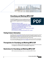Classifying and Marking MPLS EXP: Finding Feature Information