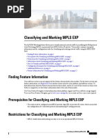 Classifying and Marking MPLS EXP: Finding Feature Information