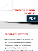 Collection of Blood Sample