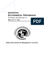 Measuring Environmental Performance