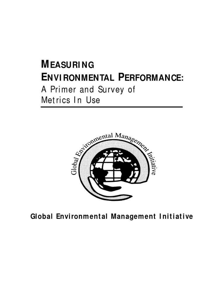 Measuring Environmental Performance Pdf Performance Indicator