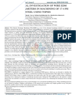 Experimental Investigation of Wire Edm Process Parameters in Machining of 17-4 PH Steel Using Topsis