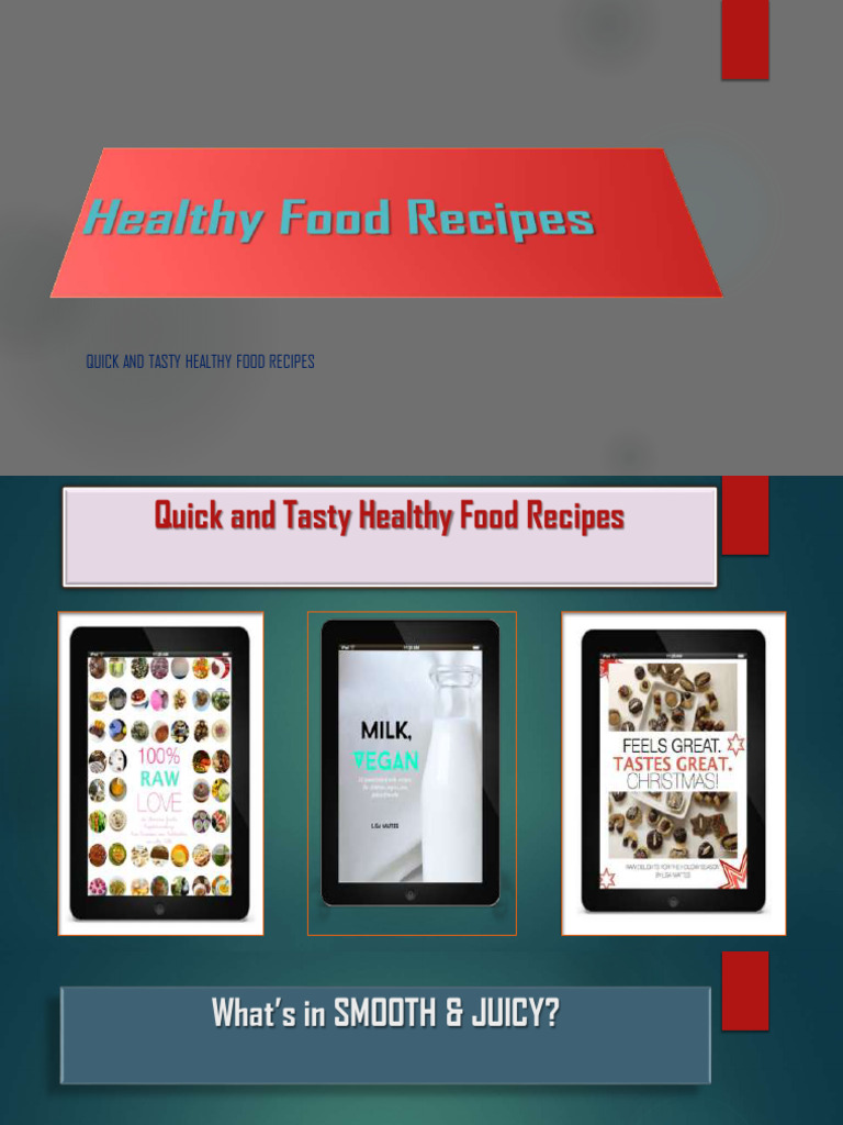 #Healthy Food Recipes Easy | PDF | Juice | Diet & Nutrition