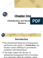 Chapter One: Globalization and International Business