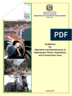 Guidelines for Operation and Maintenance of Hydropower Plants