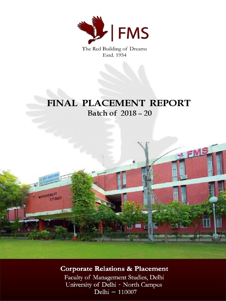 Fms Final Placement Report 2020 Download Free Pdf Companies