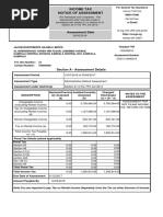 Assessment Date: Income Tax Notice of Assessment