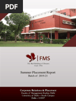 FMS - Summer Placement Report - 2019