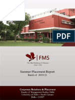 FMS - Summer Placement Report - 2019