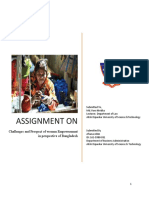 Assignment On: Challenges and Prospect of Women Empowerment in Perspective of Bangladesh