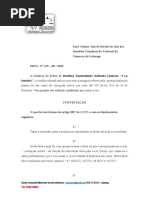 contestação processo de peculato