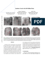 Fingerprint Synthesis and Search with 100 Million Prints