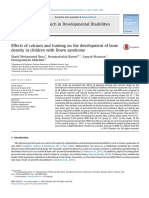 Effects of Calcium and Training On The Development of Bone