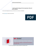 Analysis of Safety Early Warning Technology For The Myanmar-China Oil and Gas Pipeline (Myanmar Section)