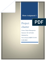 Project Charter: Home Assignment 1