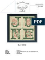 Free Cross-Stitch Pattern June 2020