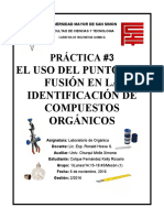 Uso Del Punto de Fusion en La Identificacion de Compuestos Organicos