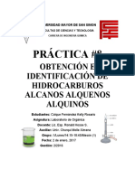 Obtencion e Identificacion de Hidrocarburos